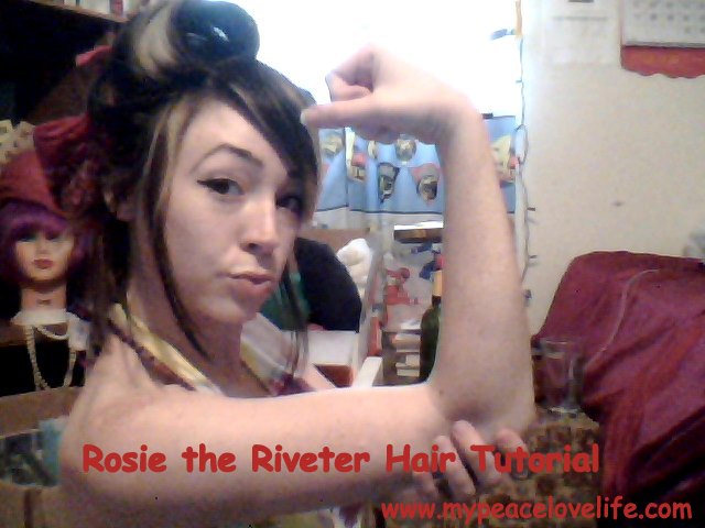 Rosie the Riveter Hair Tutorial