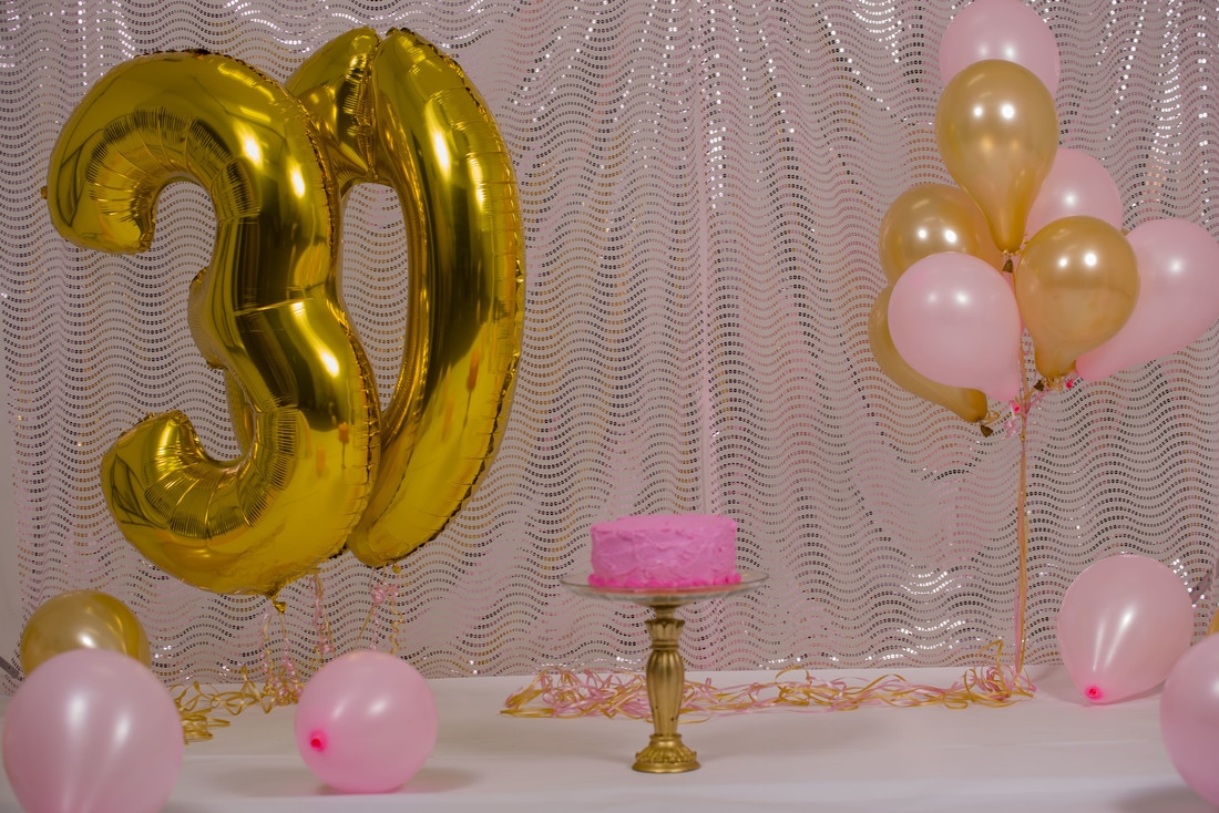 My 30th Birthday Adult Cake Smash Photo Shoot
